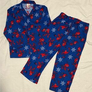Hanna Andersson Spider-Man Flannel Pajama Set | Little kids size 5 (110cm)